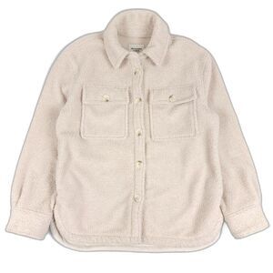 ABERCROMBIE‎ Baggy Boucle Shirt Jacket Teddy Fleece Clean Girl Minimal Shacket
